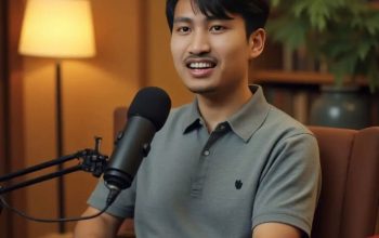 Yusuf Sahabi, pemuda asal Desa Inomata, Bone Bolango, Gorontalo, saat membagikan kisah inspiratifnya dalam sebuah sesi podcast.