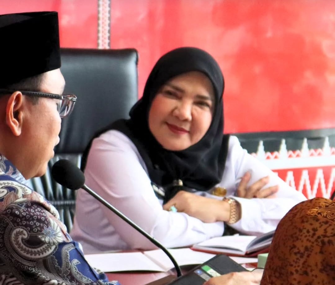 Wali Kota Bandar Lampung, Hj. Eva Dwiana, menerima audiensi dari jajaran Universitas Islam Negeri (UIN) Raden Intan Lampung di ruang rapat Wali Kota, Rabu (18/6/2025).