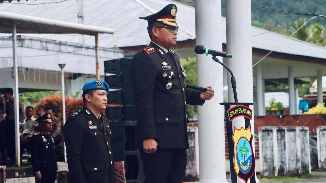 Polres Sangihe Gelar Upacara HUT Bhayangkara ke-79, Kapolres Tekankan Komitmen Polri untuk Masyarakat