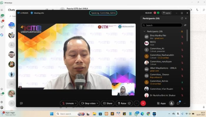 FKIP Unila dan UTM Sukses Gelar i-CITE 2025: Dorong Transformasi Pendidikan Abad 21