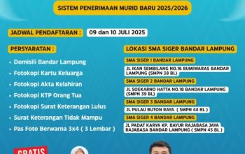 Pemkot Bandar Lampung Buka Pendaftaran SMA Siger, Gratis untuk Warga Tak Mampu
