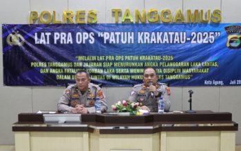 Jelang Operasi Patuh Krakatau 2025, Polres Tanggamus gelar Latpraops.  Kepolisian Resor (Polres) Tanggamus menggelar Latihan