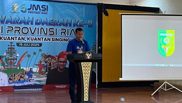 Bupati Suhardiman Amby Buka Musda II JMSI Riau: Media Siber Mitra Strategis Promosi Daerah