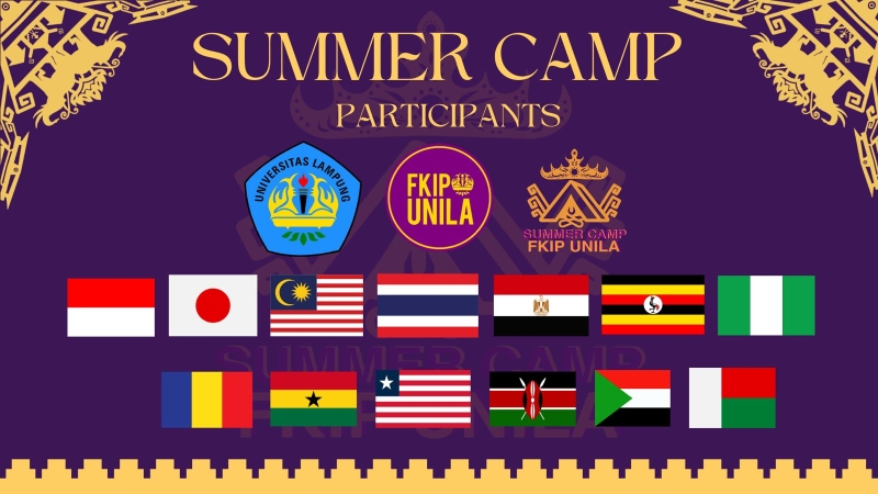 FKIP Unila Gelar Summer Camp Internasional Perdana, Sambut Peserta dari 12 Negara