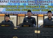 Bupati-Wabup Pesibar Hadiri Paripurna Penyampaian Nota Keuangan KUA-PPAS APBD Perubahan 2025