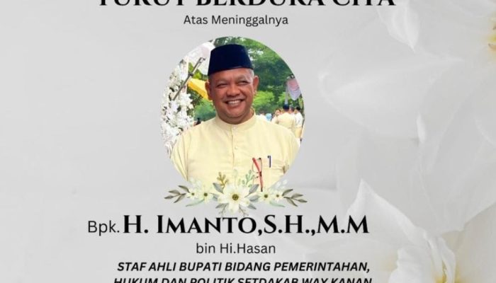 Pemkab Way Kanan Sampaikan Duka Mendalam atas Wafatnya Staf Ahli Bupati, Hi. Imanto, S.H., M.M.