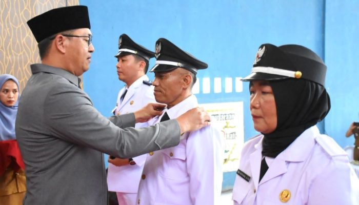 Tiga Penjabat Kepalo Tiyuh di Tubaba Resmi Dilantik