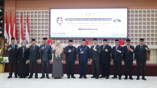 Deddy Amarullah Lantik 10 Pejabat Eselon II, Ini Daftar Lengkapnya