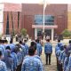 Kapolres Way Kanan AKBP Adanan Mangopang, S.I.K. bertindak sebagai Inspektur Upacara pada peringatan Hari Lahir Pancasila Tingkat Kabupaten Way Kanan Tahun 2025 yang digelar di Halaman Buway Pemuka, Senin (2/6/2025).