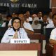 Bupati Way Kanan, Ayu Asalasiyah, S.Ked., saat mengikuti Rapat Koordinasi Program Pemberantasan Korupsi Terintegrasi Tahun 2025 secara virtual dari Ruang Buway Pemuka Pengiran Tuha, Rabu (18/6/2025).