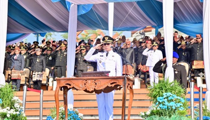 Sejarah Baru, Upacara HUT ke-80 RI Lampung Selatan Digelar di Menara Siger