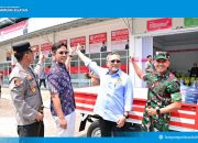Menko Pangan Zulkifli Hasan meninjau produk kebutuhan pokok di KDMP Way Urang, Lampung Selatan.