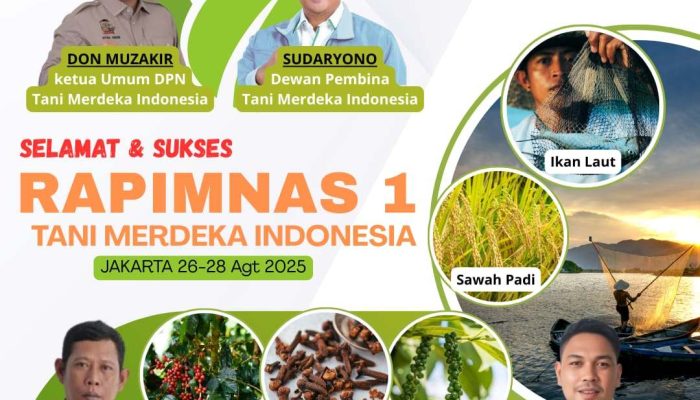 Dukung Prabowo, Tani Merdeka Pesisir Barat Kirim Delegasi ke RAPIMNAS
