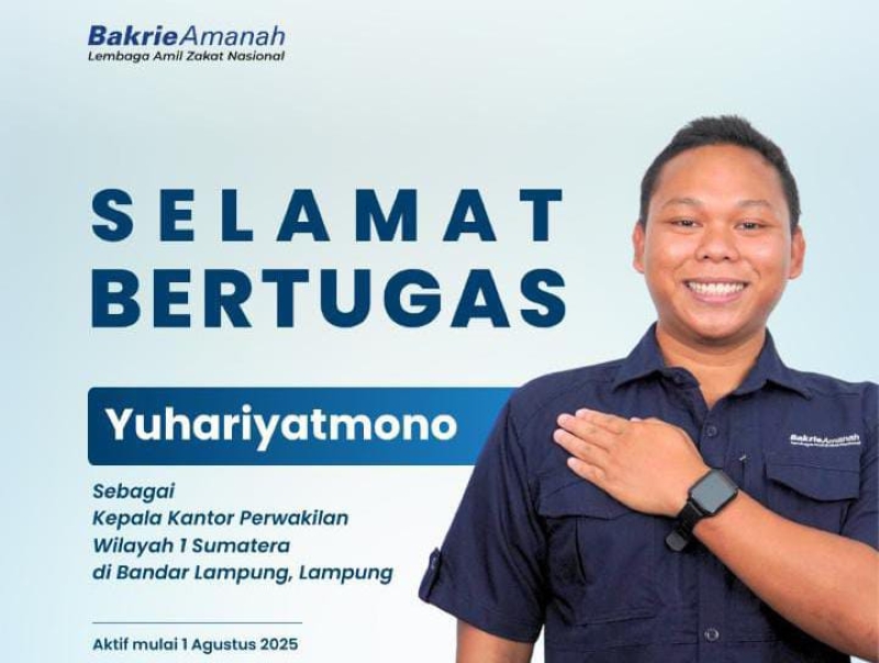 Yuhariyatmono Resmi Jabat Kepala Bakrie Amanah Wilayah Sumatera 1, FPLM Siap Bersinergi