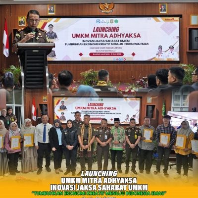 UMKM Mitra Adhyaksa Kejari Bandar Lampung Resmi Diluncurkan