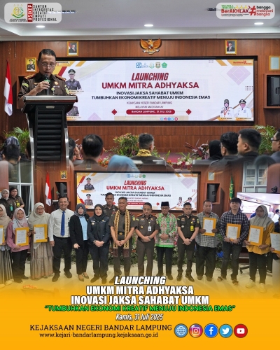 UMKM Mitra Adhyaksa Kejari Bandar Lampung Resmi Diluncurkan