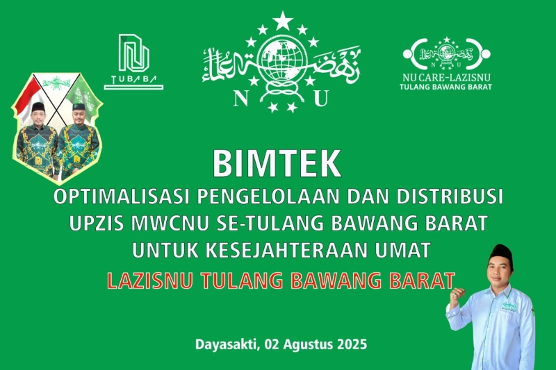 LAZISNU Tubaba Gelar Bimtek Optimalkan Pengelolaan ZIS Tingkat Kecamatan