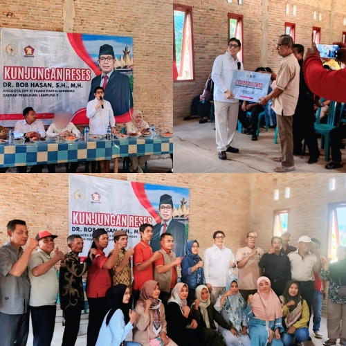 Serap aspirasi di Lampung Tengah, Bob Hasan janji kawal harga singkong dan PIP.  Anggota Dewan Perwakilan Rakyat