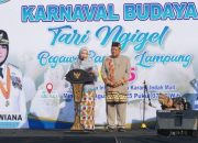 Bandar Lampung Gelar Pawai Budaya Tari Ngigel Rayakan HUT ke-343