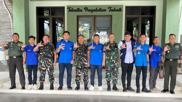 KNPI dan Kodim 0410/KBL Sinergi Jaga Kondusifitas Bandar Lampung