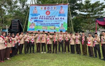 Kwarcab Pramuka Tanggamus Gelar Perkemahan Serentak Sambut Hari Pramuka ke-64