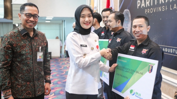 Pemprov Lampung Dorong Perlindungan Pekerja Rentan Lewat Paritrana Award