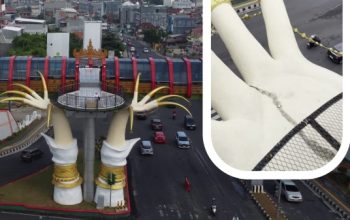 Hoaks Retakan di JPO Siger Millenial Dibantah Wali Kota Bandar Lampung