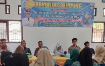 Pemdes Tanjung Setia Gelar Rembuk Stunting, Perkuat Komitmen Wujudkan Generasi Sehat