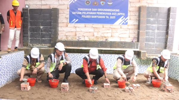 Polres Banyuasin Bangun Dapur Gizi untuk Dukung Program Makan Bergizi Gratis