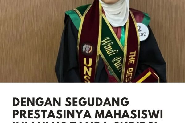 Windi Putri Handina, Wisudawan Terbaik Unsultra Lulus Tanpa Skripsi