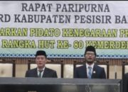 HUT ke-80 RI, DPRD Pesisir Barat Dengarkan Pidato Kenegaraan Presiden