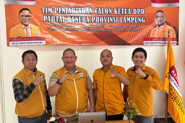 Hanura Lampung Gelar Penjaringan Calon Ketua DPD