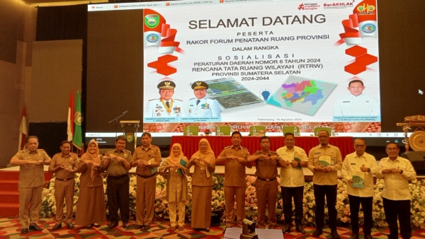 Sumsel Tetapkan RTRW 2024-2044, Pembangunan Wajib Sesuai Aturan