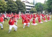 Rayakan HUT ke-60, Unila Ajak Pensiunan Hidup Sehat Lewat Senam BEP