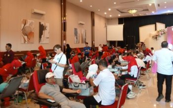 Peringati HUT RI, Paguyuban Tionghoa Sumsel Gelar Donor Darah
