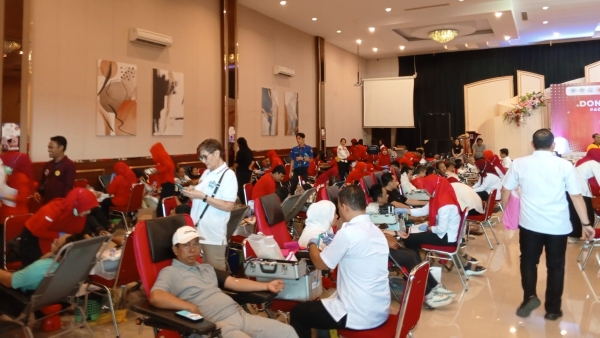 Peringati HUT RI, Paguyuban Tionghoa Sumsel Gelar Donor Darah