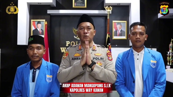 Kapolres dan PMII Way Kanan Berduka atas Meninggalnya Pengemudi Ojol Asal Lampung