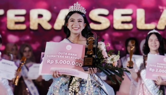 Jessica Valerie Dinobatkan sebagai Duta Anak Sumsel 2025