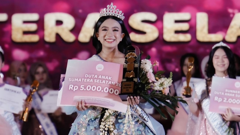 Jessica Valerie Dinobatkan sebagai Duta Anak Sumsel 2025