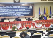 Suasana Rapat Paripurna DPRD Provinsi Lampung dengan agenda Pembicaraan Tingkat II terkait Pertanggungjawaban Pelaksanaan APBD Tahun Anggaran 2024 serta Raperda RPJMD 2025–2029, Jumat (11/7/2025).