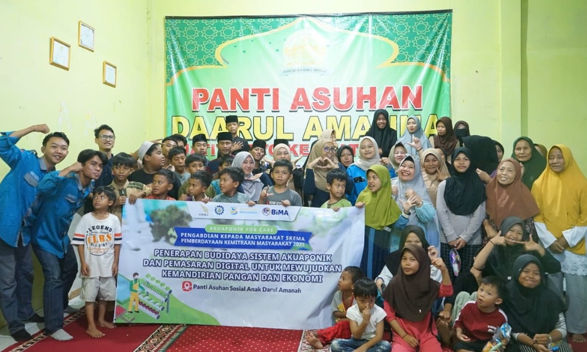 ITERA Luncurkan Inovasi “Akuaponic for Care” di Panti Asuhan Darul Amanah
