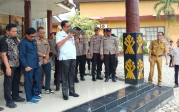 Polres Way Kanan Amankan Aksi Damai Mahasiswa di Gedung DPRD