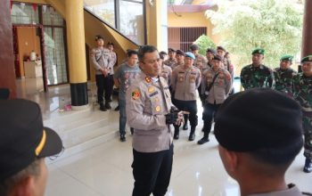 Polres Way Kanan dan TNI Gelar Apel Bersama Dilanjutkan Patroli Gabungan