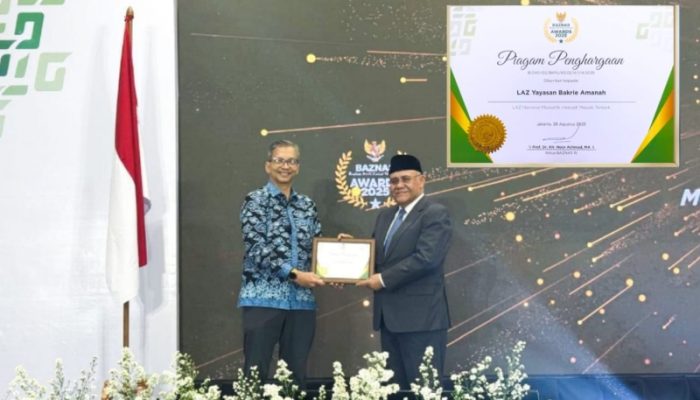 Bakrie Amanah Raih Penghargaan LAZ Terbaik, Sukses Antarkan Mustahik Jadi Muzaki