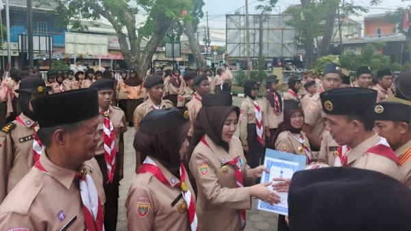 Pramuka Kecamatan Sako Raih Penghargaan Kedua dari Wali Kota Palembang