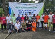 Main Gemilang, Rektor Unila Juarai Turnamen Tenis Civitas Akademika