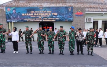 Bupati Way Kanan Lepas Keberangkatan Menhan dan Panglima TNI