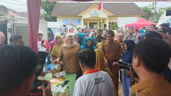 Tekan Inflasi, Pemkab Banyuasin Gelar Pasar Murah, Libatkan UMKM Lokal