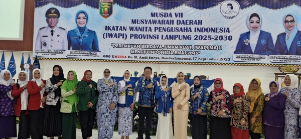 Hadiri Musda IWAPI, Nurhasanah Dorong Perempuan Jadi Pilar Pembangunan Daerah
