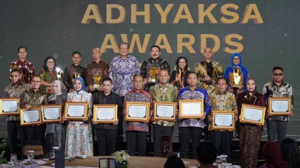 Perwakilan Kejati Lampung Raih Penghargaan 3 Besar Adhyaksa Awards 2025